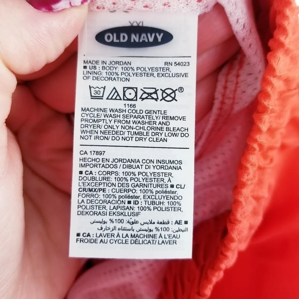 Old Navy Men's Orange Swim Trunks NWT